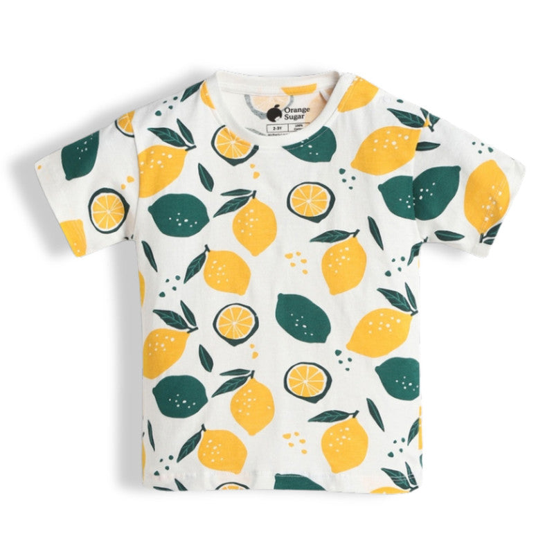 T-Shirt & Shorts Unisex Co-ord Set | Lemon Joy
