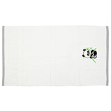 Polkas & Stripes Panda White Bath Towel