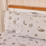 Glow In The Dark To Moonlit Magic Bed Sheet