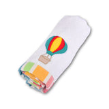 Polkas & Stripes Hot Air Balloon Face Towel