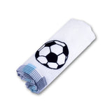 Polkas & Stripes Football Face Towel
