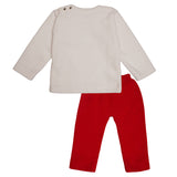 Polkas & Stripes Aeroplane White Night Suit