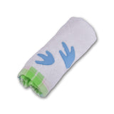 Polkas & Stripes Dinosaur Feet Face Towel