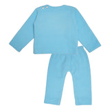 Polkas & Stripes Shark Light Blue Night Suit