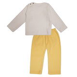 Polkas & Stripes Lion White Night Suit