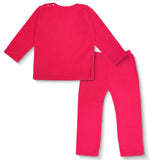 Polkas & Stripes Rainbow Unicorn Dark Pink Night Suit