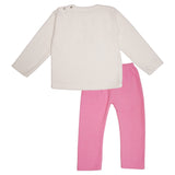 Polkas & Stripes Llama White Night Suit