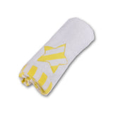 Polkas & Stripes Yellow Star Face Towel