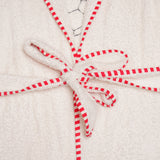 Polkas & Stripes Balls White Bath Robes