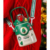 Little Surprise Box,DIY Tree, White Satinless Steel Christmas Water Bottle for kids, 850ml