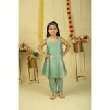Pankhuri By Priyanka Sage Green Dhoti Set