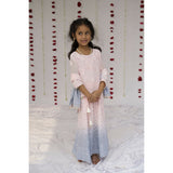Little Awadh Shaded Chikankari Lehenga Set With Pearls