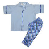 Polkas & Stripes Aeroplane Blue Night Suit