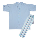 Polkas & Stripes Cricket Blue Cotton Night Suit