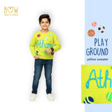 Boys Customised Playground Sweater - Yellow