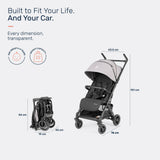 Growgether GOLITE Travel Cabin Compatible Lightweight Stroller| 0-4 Years (Up to 22 kg) - Grey