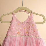 Casa Ninos pink Haltes Neck Kurti With Sharara