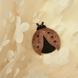 Little Pink Llama Ladybug-Brooch