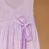 Mamarill A Lovely Lilac Dress, With A Neckline Designed