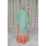 Little Awadh Shaded Pure Chikankari Lehenga Set With Pearls
