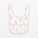 Aariro Classic Muslin Bib - Tropical Flamingo