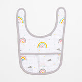 Aariro Classic Muslin Bib - Follow the Rainbow