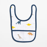 Aariro Classic Muslin Bib - Little Dino