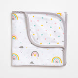 Aariro Reversible Muslin Blanket - Follow the Rainbow