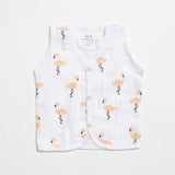 Aariro Muslin Jabla set - Tropical flamingo (2 Pcs)