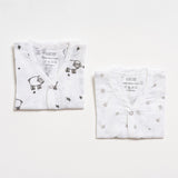 Aariro Muslin Jabla set - Counting Sheep(2 Pcs)
