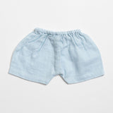 Aariro Muslin Shorts - Blue Pink