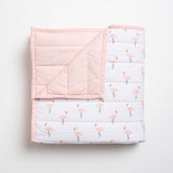 Aariro Toddler Quilt - Tropical Flamingo