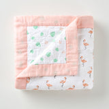 Aariro Baby Quilt - Tropical Flamingo