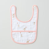 Aariro Classic Muslin Bib - Honey Bunny