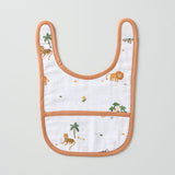 Aariro Classic Muslin Bib - Wild Safari