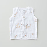 Aariro Muslin Jabla set - Honey Bunny (2 Pcs)