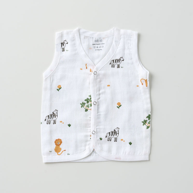 Aariro Muslin Jabla set - Wild Safari (2 Pcs)