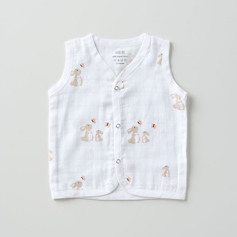 Aariro Muslin Jabla set - Honey Bunny (3 Pcs)
