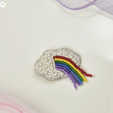 Little Pink Llama Cloud-Brooch
