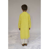 Little Awadh Fine Chikankari Criss Cross Jaal Kurta