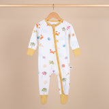Bubz Bamboo Baby Zipsuit - Two-way zip sleepsuit - Beach