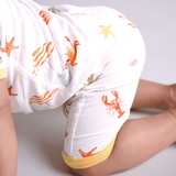 Bubz Bamboo Baby Romper - Soft Breathable Two-Way Zip - Beach