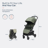 Growgether VELOX Travel Stroller 0-4 Years (Up to 22 kg) - Green