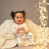 Bubz Bamboo Baby Zipsuit - Two-way zip sleepsuit - Blossoms