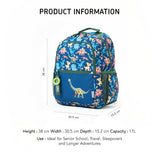 Zookeeper Dinosaur Kids School Backpack For Boys & Girls Age 5–7 Years