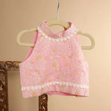 Casa Ninos Kotadoriya Pink Yellow Skirts Set