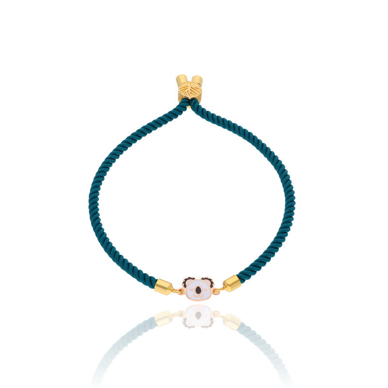 Gold Panda Rakhi Bracelet for Kids