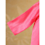 Casa Ninos Pink Mul Chanderi Sharara Set