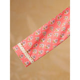Casa Ninos Peach Floral Sharara Set