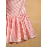 Casa Ninos Peach Floral Sharara Set